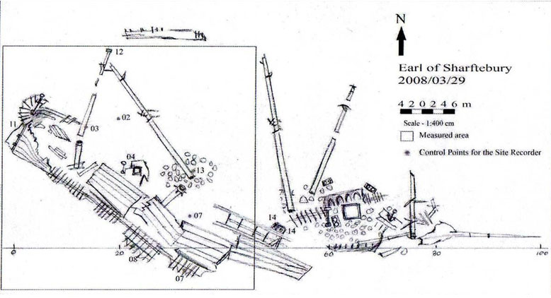 A Sketch of the wreck Earl of Shaftsbury