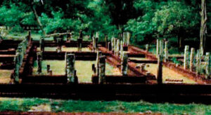 The 12th century hospital at Polonnaruwa