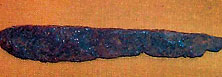 Scalpel with wooden handle
