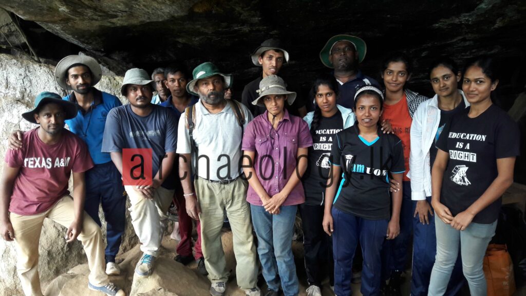 The team with Prof. Somadeva (Photograph by Dinesh Devage)