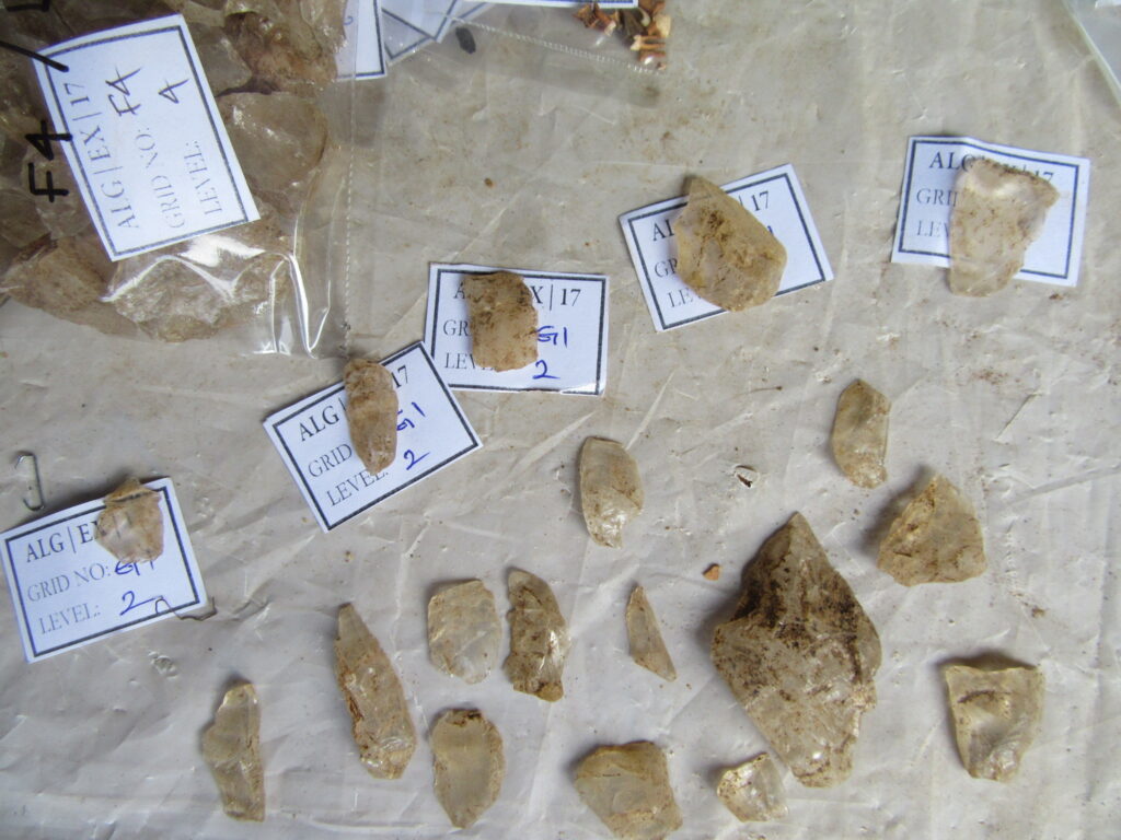 Identified stone tools