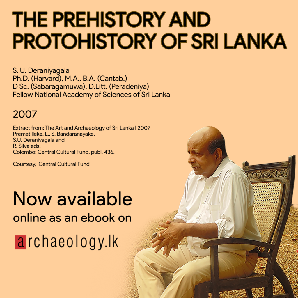 The Prehistory and Protohistory of Sri Lanka