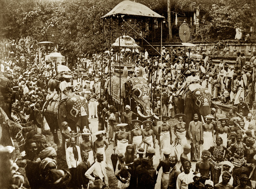 Esala Perehera festival, around 1885