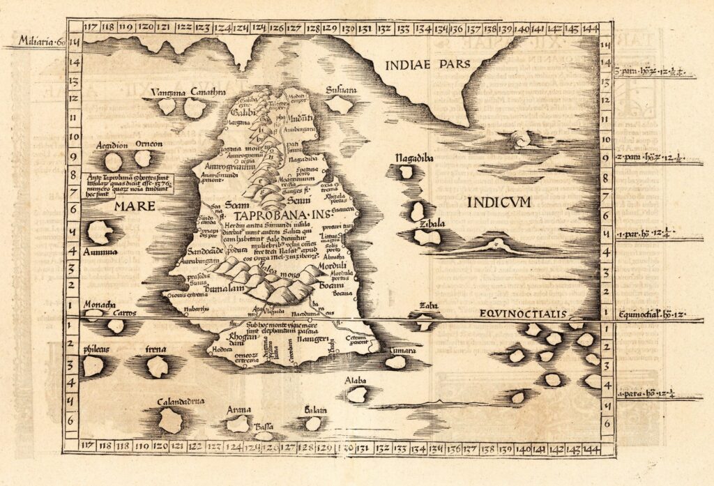 Ptolemy's Sri Lankan Map