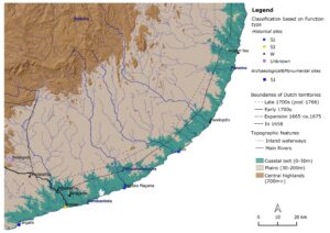 Distribution of all inventoried Dutch fortification sites â€“ South eastern Sri Lanka (Mendis, 2020)